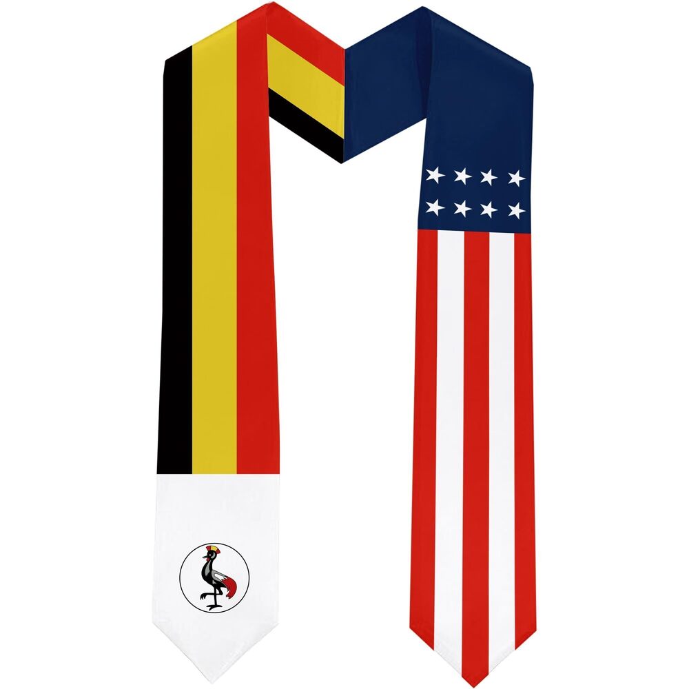 4719 Uganda Flag International Students Graduation Sash Stole Scarves 180 X